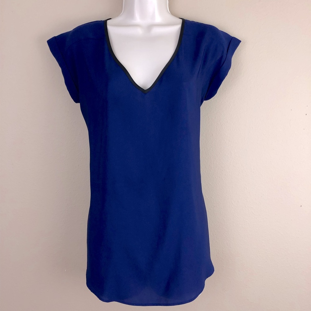 Express Jewel Tone Purple Pop Over Top
